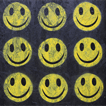 Acid house smiley faces