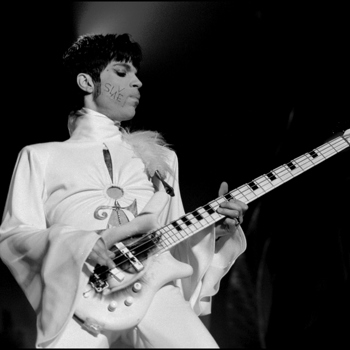 Prince with guitar