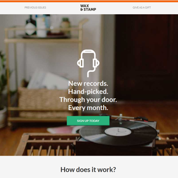 Wax and Stamp record pool homepage