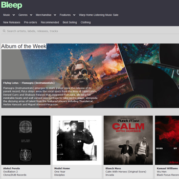 Bleep homepage
