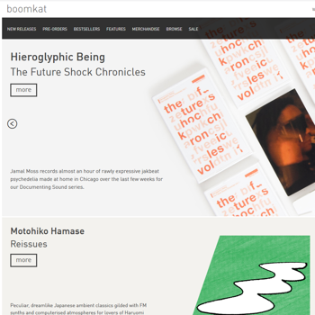Boomkat homepage